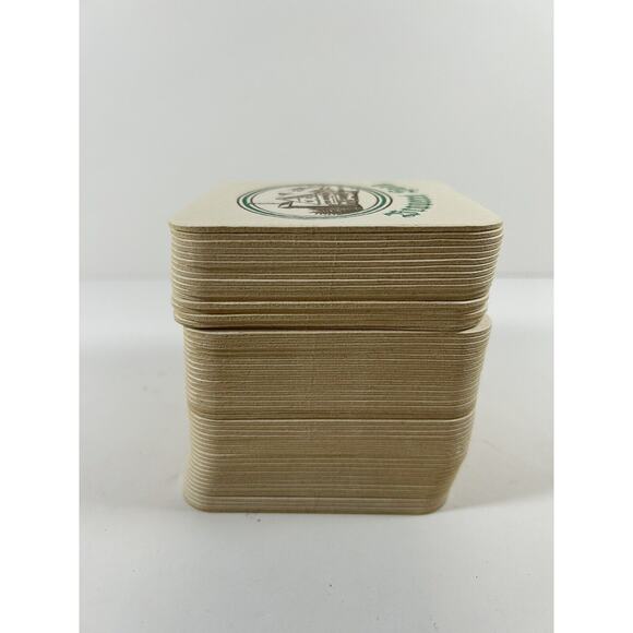 German Brewery Barware Coasters Mats Brauerei Gaag Square Green White - Picture 5 of 8